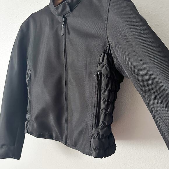 River Road Ladies' Padded Nylon Ruched Short Motorcycle Riding Jacket Size XL - Picture 7 of 13